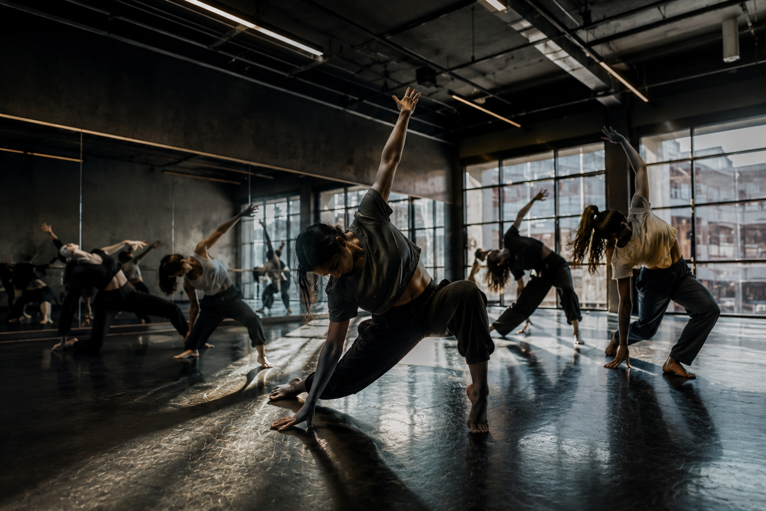 Dance studio with golden details in Kavala